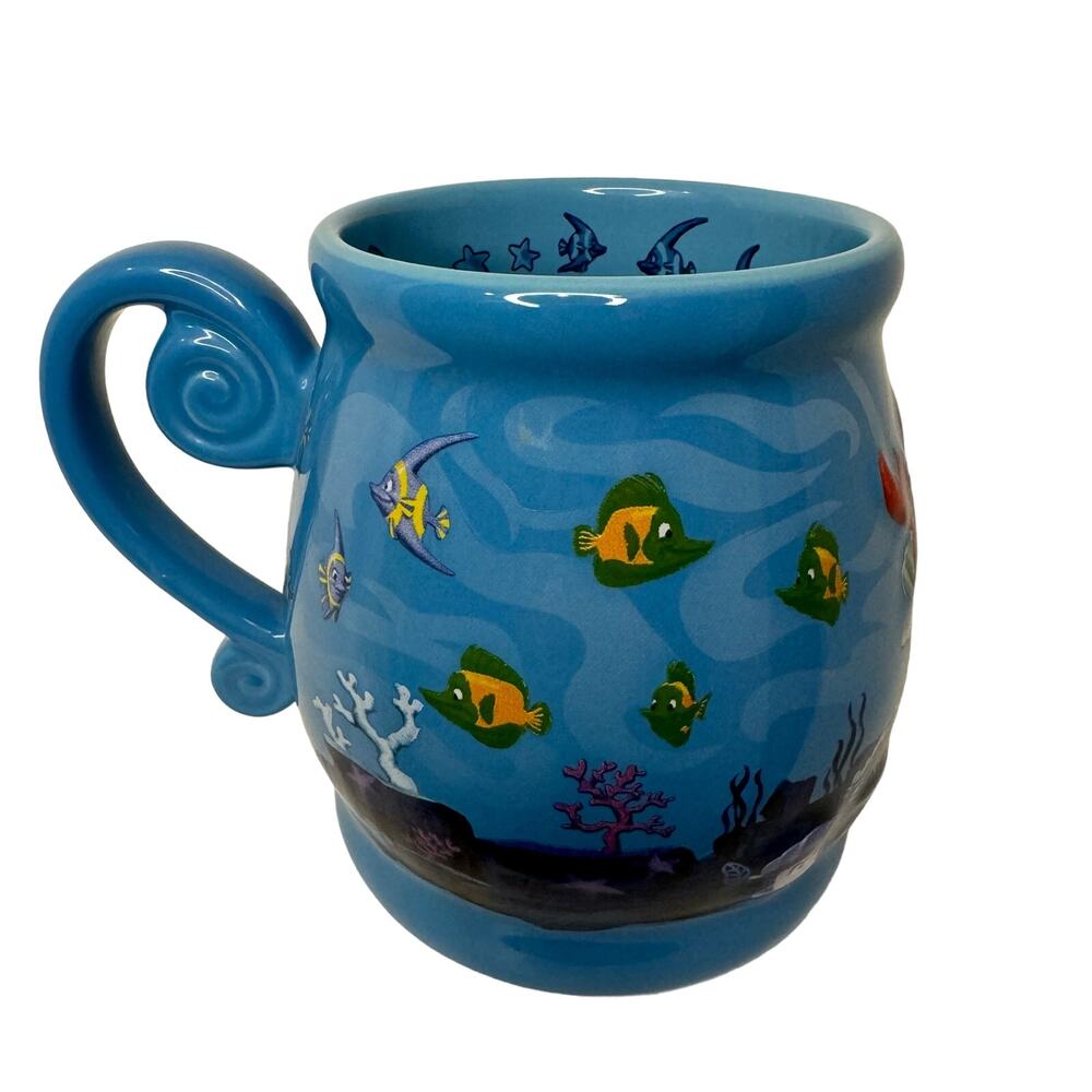 Disney Little Mermaid Coffee Mug Princess Ariel 3D Under the Sea - Picture 3 of 6
